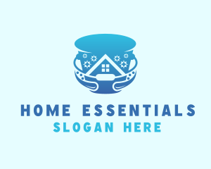 Home Cleaning Bucket logo design