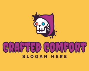 Skull Gamer Controller logo design