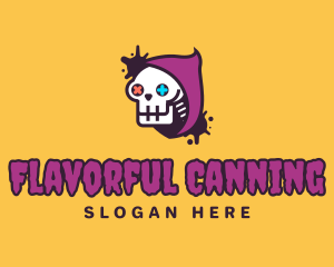 Skull Gamer Controller logo design