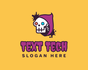 Skull Gamer Controller logo design