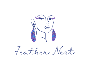 Feather Fashion Earring logo