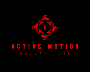 Spiral Vortex Motion logo design