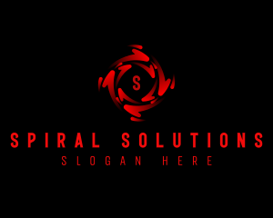 Spiral Vortex Motion logo design