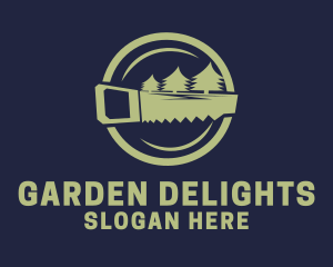 Forest Tree Cutter  logo design