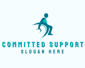 Disability Physiotherapy Care logo design