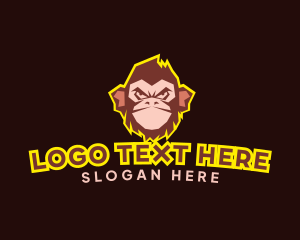 Monkey Primate Streaming logo design