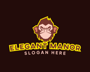 Monkey Primate Streaming logo design