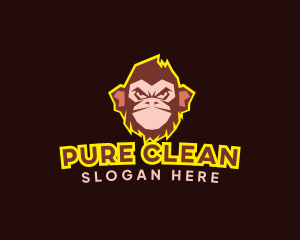 Monkey Primate Streaming logo design