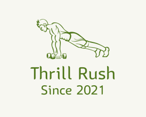 Strong Push Up Man logo