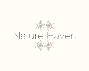 Nature Wellness Leaves logo design