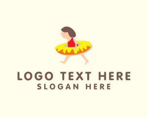 Inflatable Donut Girl logo