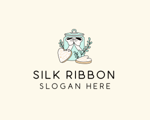 Ribbon Cookie Jar logo design