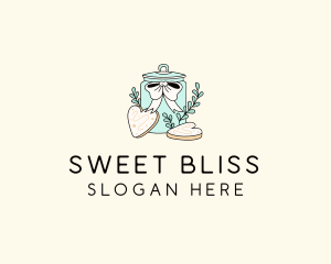 Ribbon Cookie Jar logo design