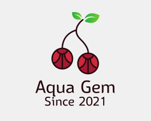 Cherry Fruit Gem logo design