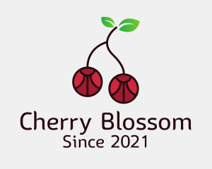 Cherry Fruit Gem logo design