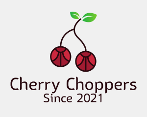 Cherry Fruit Gem logo design