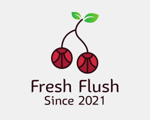 Cherry Fruit Gem logo design