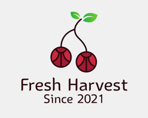 Cherry Fruit Gem logo design