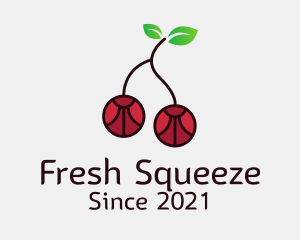 Cherry Fruit Gem logo design