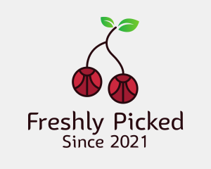 Cherry Fruit Gem logo design