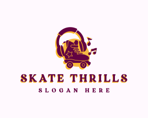 Disco Rollerblade  Shoes logo design