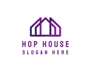 House Outline Building logo design