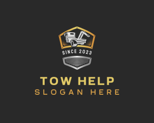 Towing Truck Shield logo