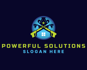 Housekeeping Pressure Wash  logo design