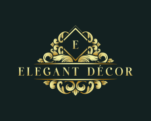 Elegant Botanical Wreath logo design