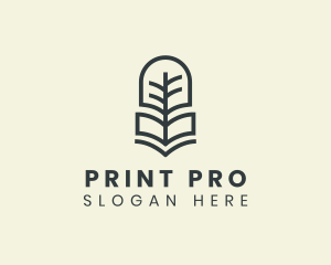 Book Tree Printing logo design