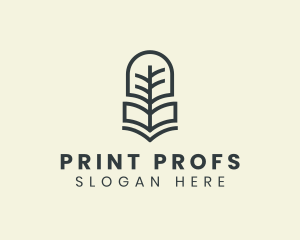 Book Tree Printing logo design