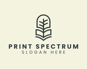 Book Tree Printing logo design