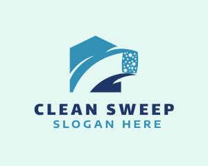 Sponge Clean Housekeeping  logo design