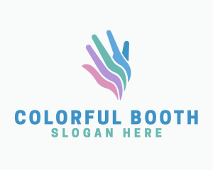 Colorful Hand Charity logo design