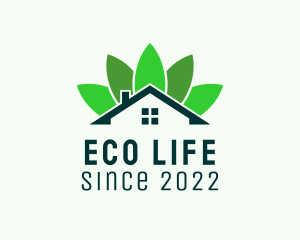 Eco House Real Estate  logo design