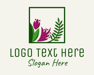 Natural Flower Fern  logo