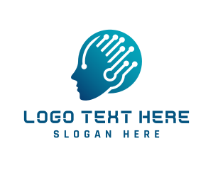 Artificial Intelligence Head logo