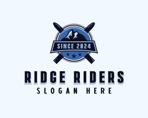 Ski Snowboard Team logo design