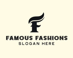 Fashion Accessory Stylist Letter F logo design