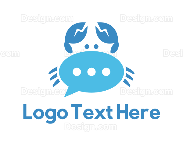 Blue Crab Chat Logo