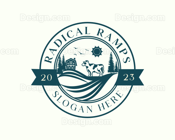 Cow Farm Animal Logo