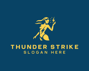 Thunder Bolt Woman logo design