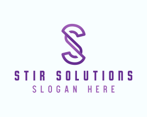 Creative Media Technology Letter S logo design