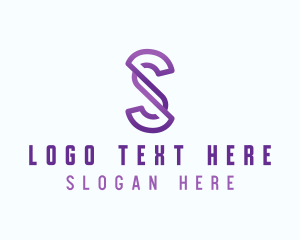 Social Media - Creative Media Technology Letter S logo design