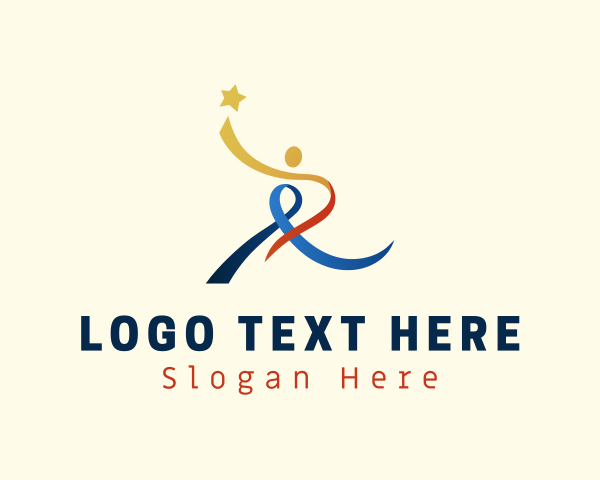 Ribbon logo example 2