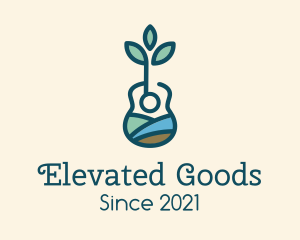 Natural Eco Guitar logo design