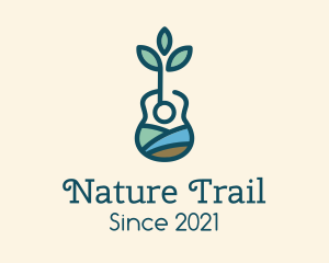 Natural Eco Guitar logo design