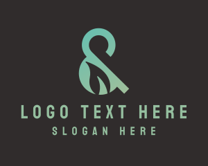 Leaf Ampersand Font logo