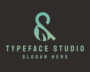 Leaf Ampersand Font logo