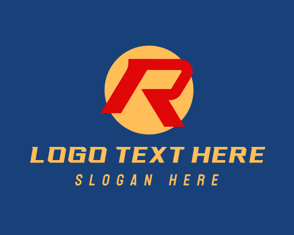 Letter R logo example 3